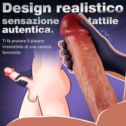 “La mano destra di Dio” – Funzione di vibrazione a 9 frequenze, design simulato, adatta per utenti con pene di grandi dimensioni