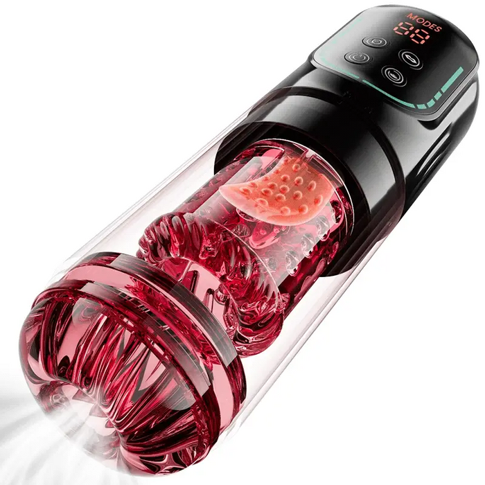 Cinder – Stroker per fellatio con spinta, rotazione, aspirazione, vibrazione e leccata