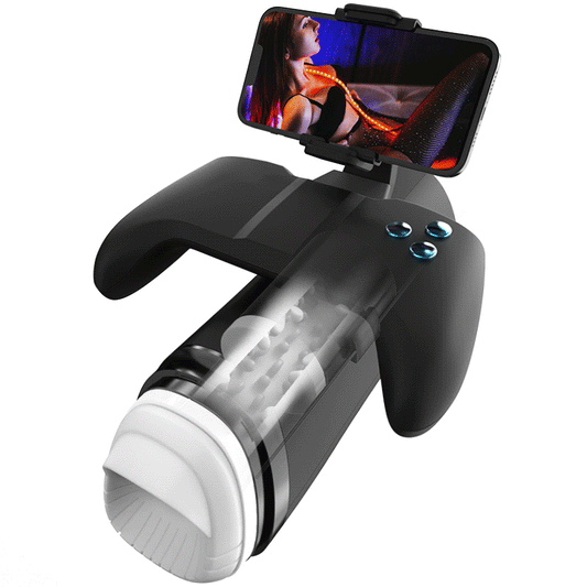 Turbo - Stroker a 10 Modalità Esplosive – Design Gamepad Immersivo con Supporto per Smartphone