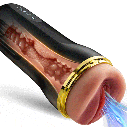 Captain - 5 Succhiare 10 coppe vibranti per la masturbazione maschile con ingresso di vagina simulato