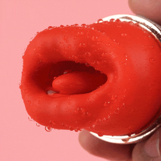 Seraphina - Bocca Lingua 4 in 1 Leccare & Mordere & Succhiare & Vibratore Clitorale Vibrante