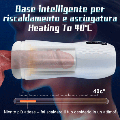 Fantasy - Masturbatore riscaldato con vibrazione a 10 frequenze e aspirazione a 5 frequenze