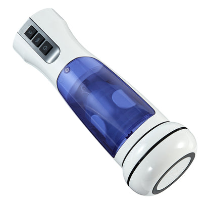 Cosmic Warrior 2 Coppa per la masturbazione retrattile a vibrazione riscaldata a 7 frequenze