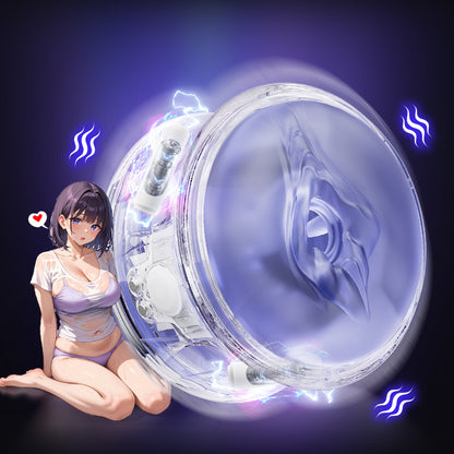 DOIFX-Pocket Girl 5 tipi di vibrazione Doppia entrata vagina + ano Masturbatore maschile