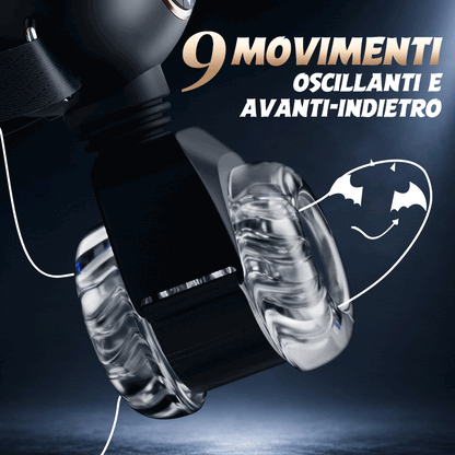 【Vendita flash: 30% SCONTO】Hazel - Masturbatore maschile indossabile 3-in-1 con guaina in silicone, 9 livelli di spinta, rotazione e vibrazione