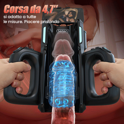 【Spedizione gratuita】LETEN 10 Masturbatore ad alta velocità con supporto per telefono