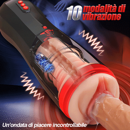 ROKA - 4 IN 1 Masturbatore cup Suzione Telescopica Vibrazione Acmejoy