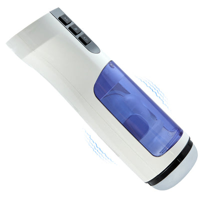 Cosmic Warrior 2 Coppa per la masturbazione retrattile a vibrazione riscaldata a 7 frequenze