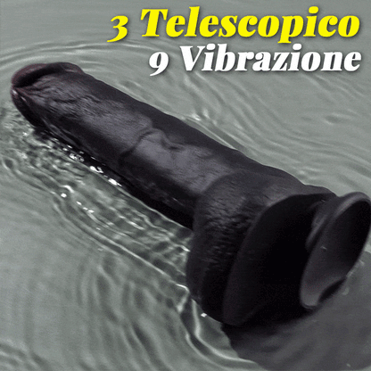 Maurice - Dildo marrone riscaldante vibrante di grandi dimensioni per uomo e donna