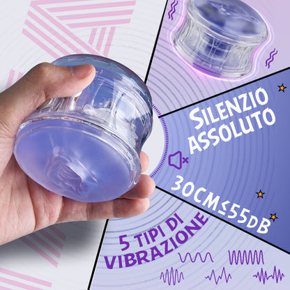 DOIFX-Pocket Girl 5 tipi di vibrazione Doppia entrata vagina + ano Masturbatore maschile