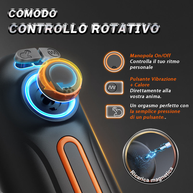 Alien - 5 IN 1 Masturbatore Cup High-Tech Suzione+Telescopico+Riscaldamento