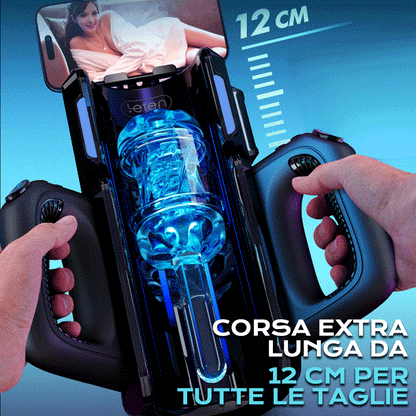 【Spedizione gratuita】LETEN 10 Masturbatore ad alta velocità con supporto per telefono