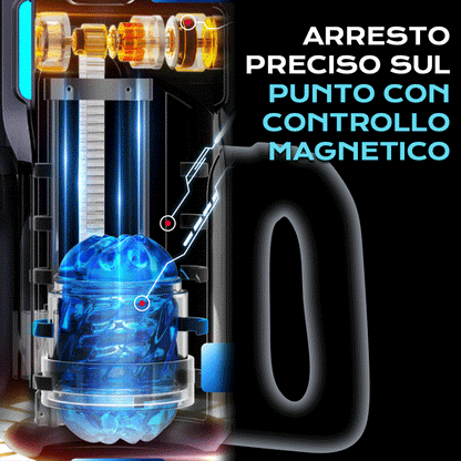 【Spedizione gratuita】LETEN 10 Masturbatore ad alta velocità con supporto per telefono