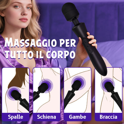 20 Frequenze 8 Velocità Stick AV vibrante ad alta frequenza a testa grande