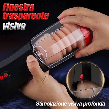 ROKA - 4 IN 1 Masturbatore cup Suzione Telescopica Vibrazione Acmejoy