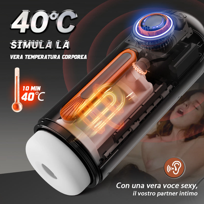 Alien - 5 IN 1 Masturbatore Cup High-Tech Suzione+Telescopico+Riscaldamento