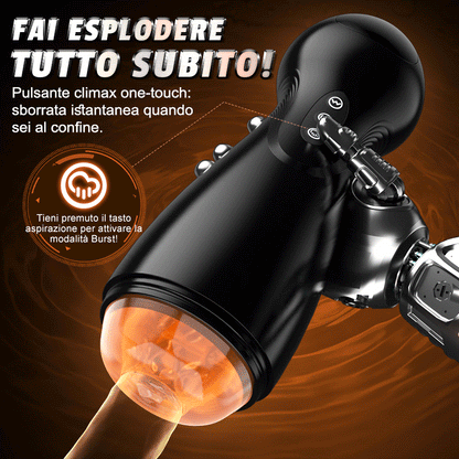 SolaceX - Evolution-8 Succhiare 10 Vibrare One Touch Orgasmo Masturbatore digitale a vuoto