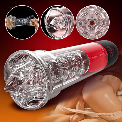 S-HANDE - 2 IN1 9 Vibrazione 3 Aspirazione Pompa per pene