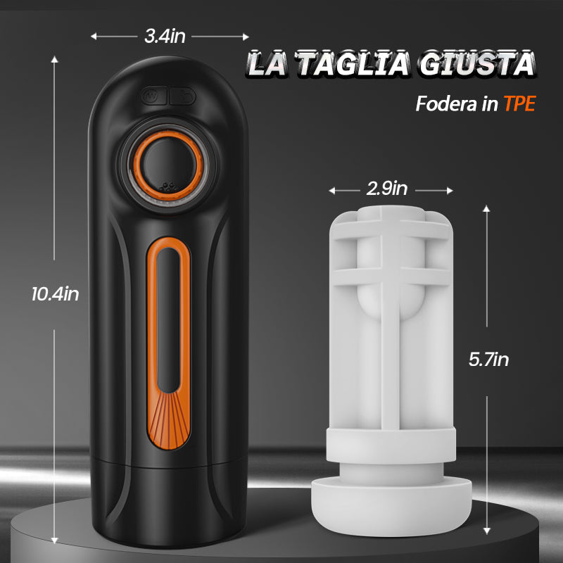 Alien - 5 IN 1 Masturbatore Cup High-Tech Suzione+Telescopico+Riscaldamento