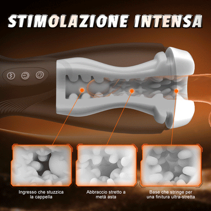SolaceX - Evolution-8 Succhiare 10 Vibrare One Touch Orgasmo Masturbatore digitale a vuoto