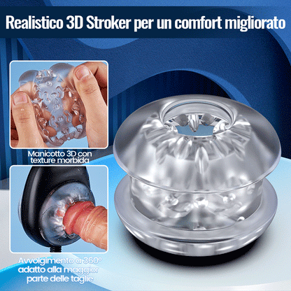 AssistPro-9 Stretch 9 Cintura a vibrazione Masturbatore indossabile