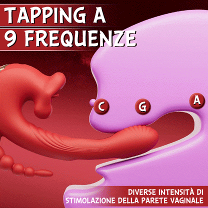 Little Angel - 9 frequenze mordono, vibrano, colpiscono, stimolano il clitoride, la vagina e l'ano contemporaneamente