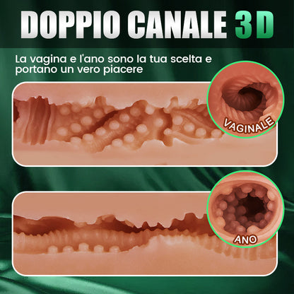 Smeraldo - Seni a forma di lacrima e curve a forma di clessidra Torso sessuale e bambola