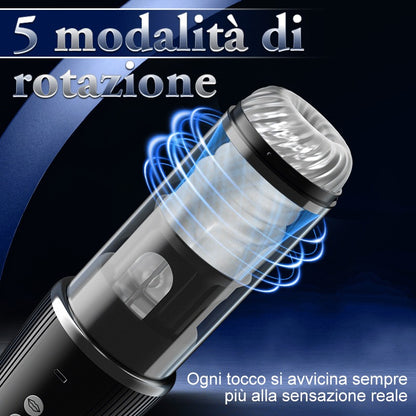 5 Rotanti 5 Succhianti 7 Vibranti Masturbazione e allenamento 2 IN 1