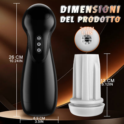 SolaceX - Evolution-8 Succhiare 10 Vibrare One Touch Orgasmo Masturbatore digitale a vuoto